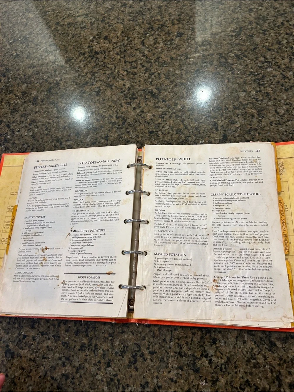 Betty Crocker Red Cookbook Cover - Classic Cooking Guide Well Used Well Loved